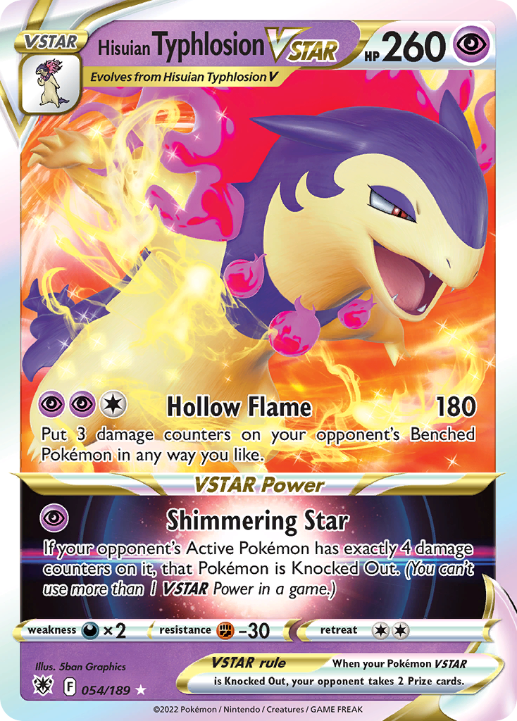 Astral Radiance Hisuian Typhlosion VSTAR #54/189